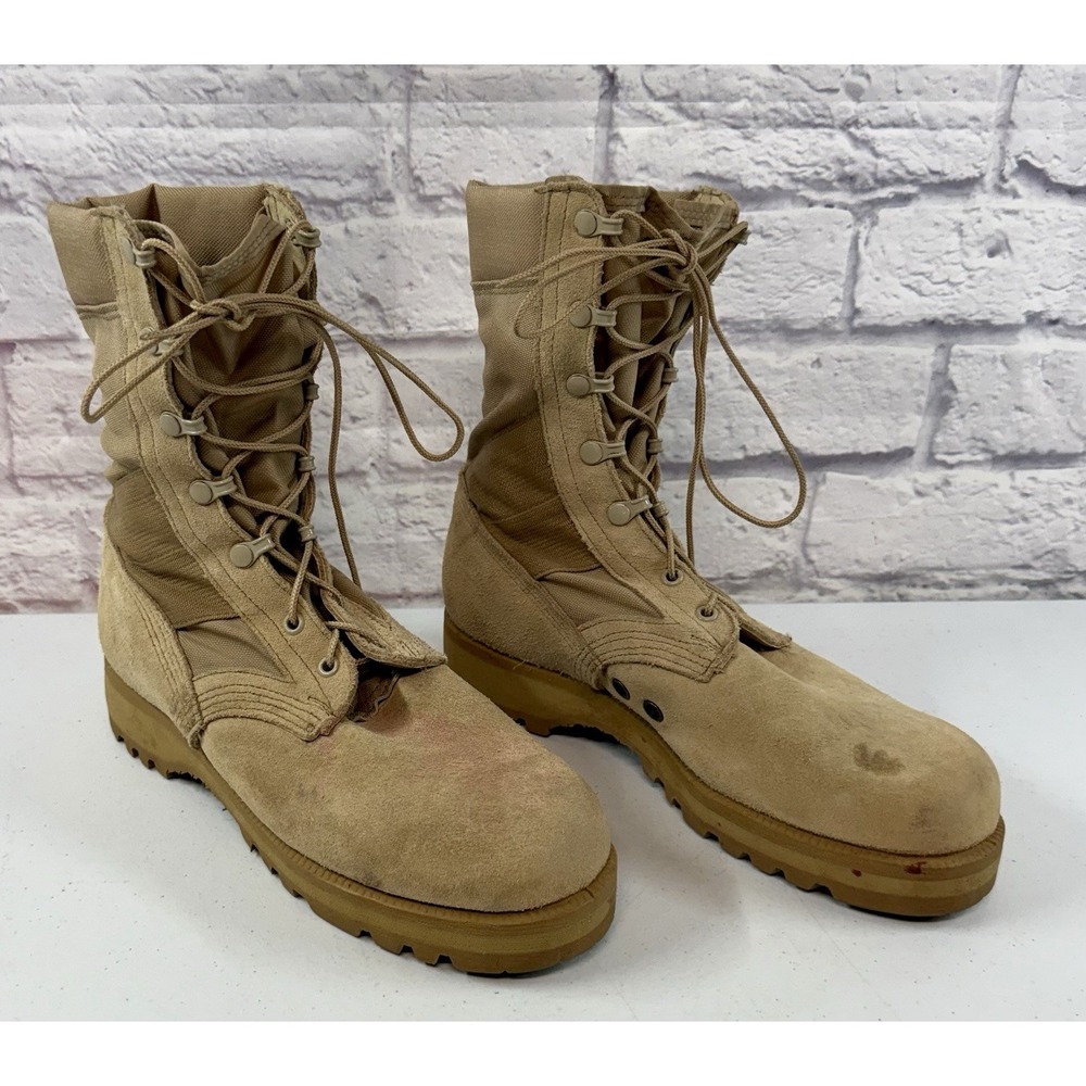 Wellco Desert Tan Combat Military Boots Gore-Tex 2-128626 Size 8 W 8W
